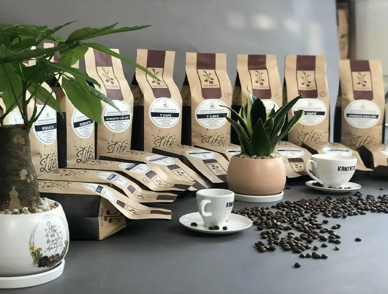 San Pham In Tui Dung Ca Phe Cho Khach Hang